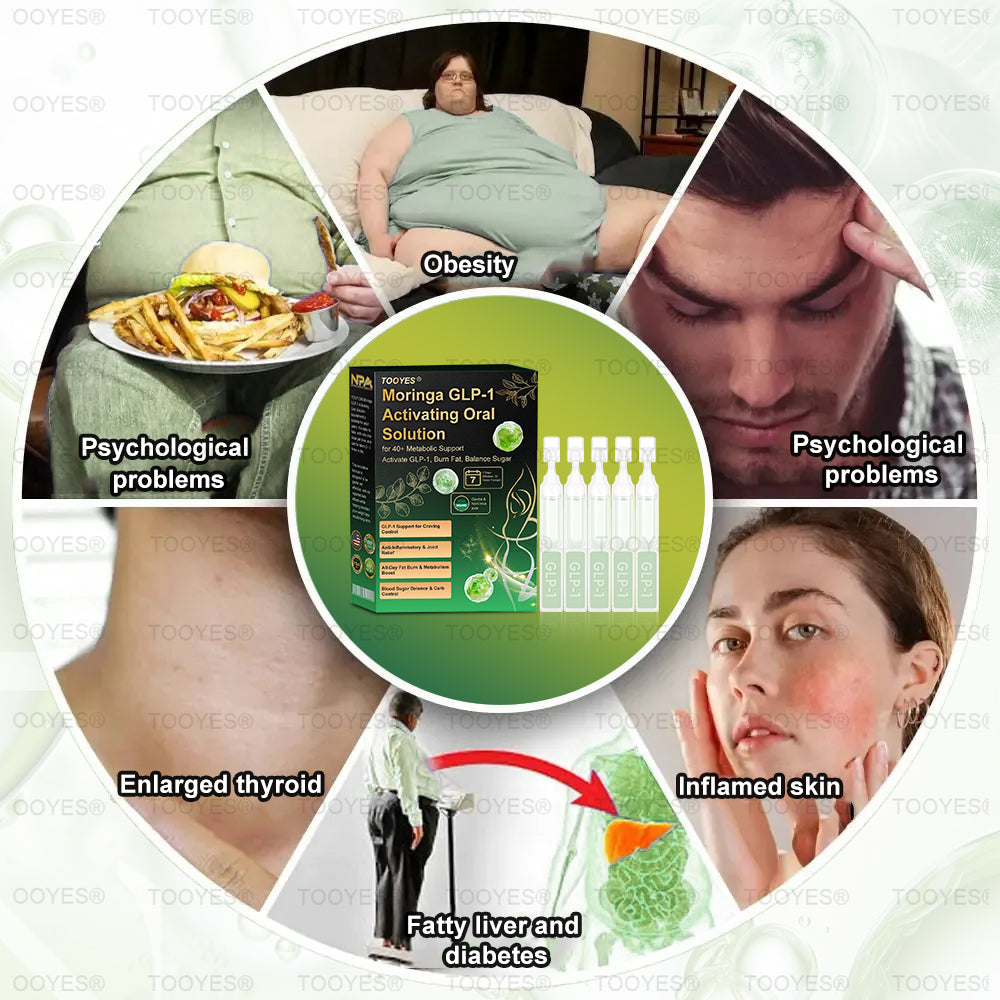 "Last 30 Minutes: Buy One, Get One Free!" TOOYES® Meglutide GLP-1 Activating Oral Solution-Moringa • NAD+ •Yerba Mate-Natural Support for Slimming Anti-Aging & Sugar Metabolism
