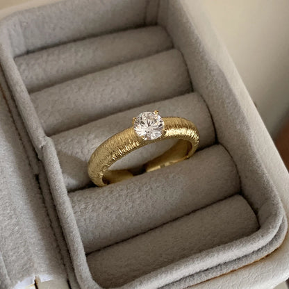 VENTFILLE 925 Sterling Silver Irregular Design Wave Golden Stackable Finger Rings Trendy Adjustable For Women Gifts Dropshipping